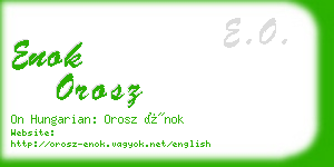 enok orosz business card